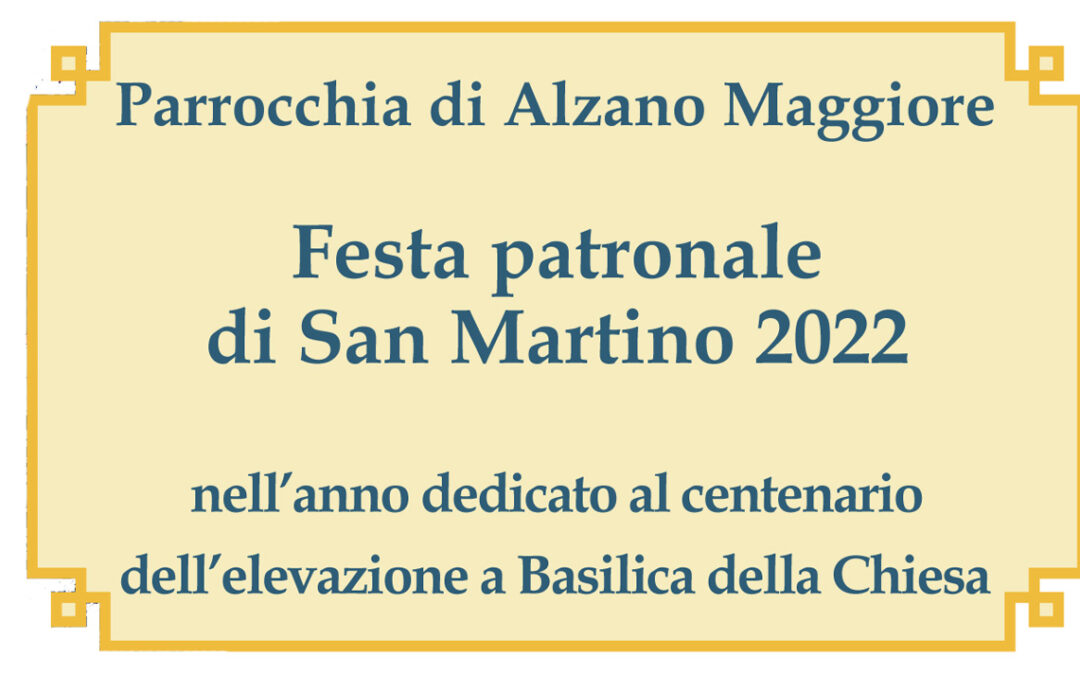 Festa patronale di San Martino 2022